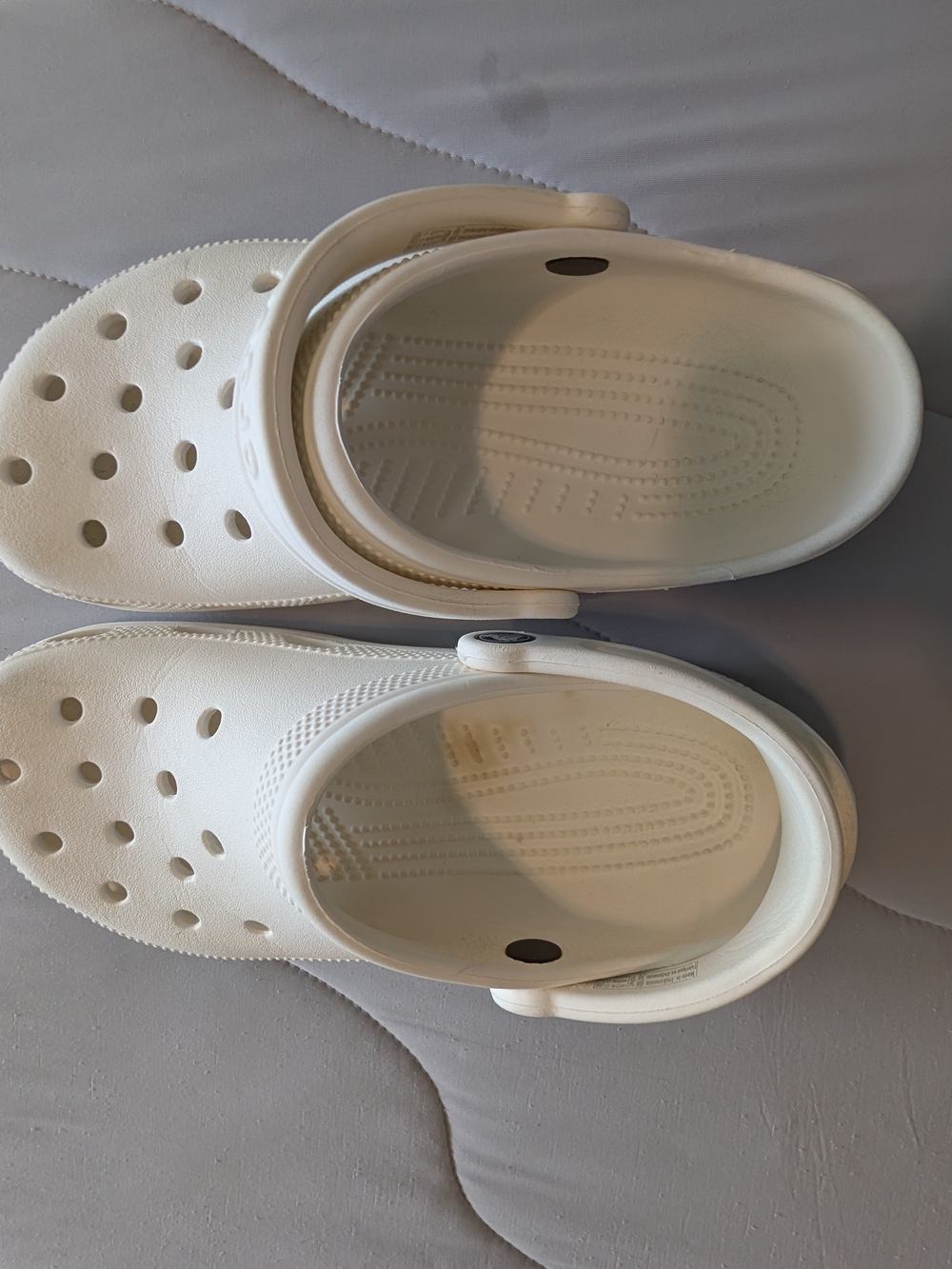Adult White Classic Crocs Shoes